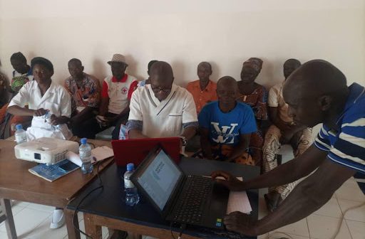 Training of participants on vaccination at the Dalwak health center