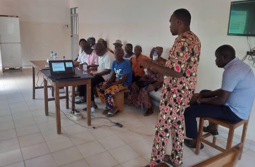 Training of participants on vaccination at the Dalwak health center