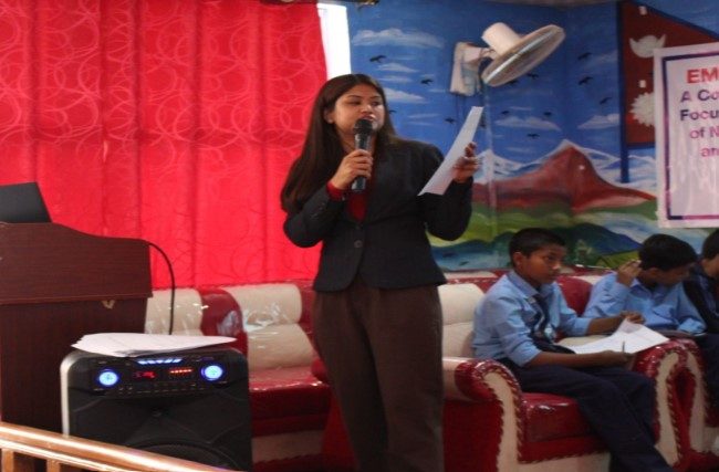 Spreading awareness on HPV vaccination and NCDs to students and teachers through an engaging PowerPoint presentation.