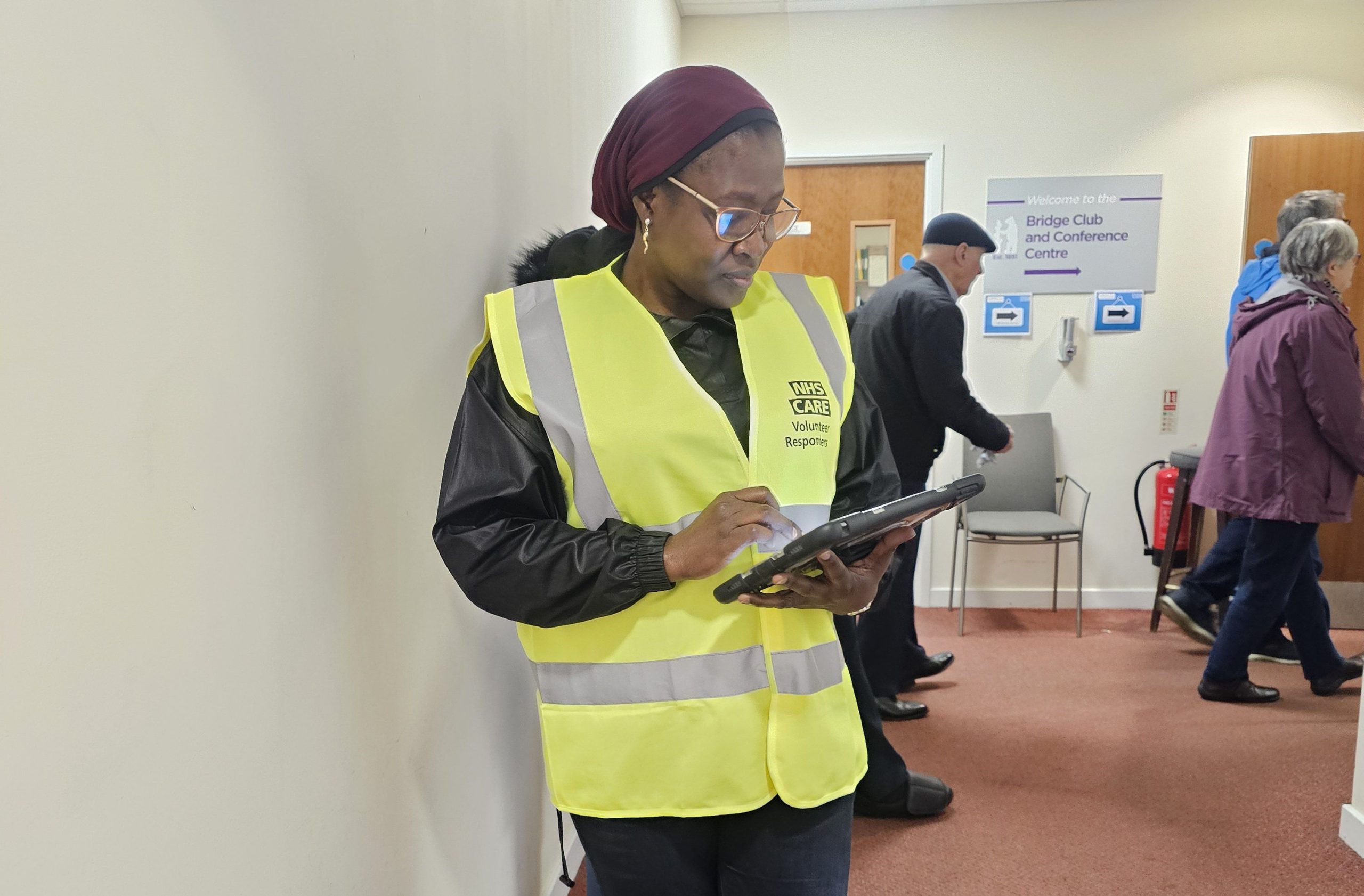 Registration of eligible individuals at the Vaccination Centre in Coventry, United Kingdom
